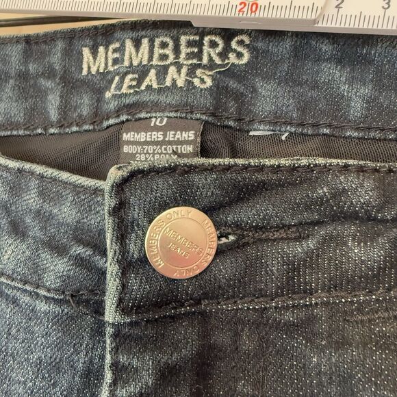 Members Jeans Straight Leg Sz‎ 10 Dark Blue Denim - Picture 13 of 16